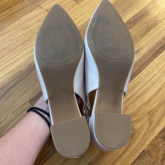 Adrienne Vittadini Women’s Cream Sparkly Chunky Heels Size 10 - Picture 7 of 7